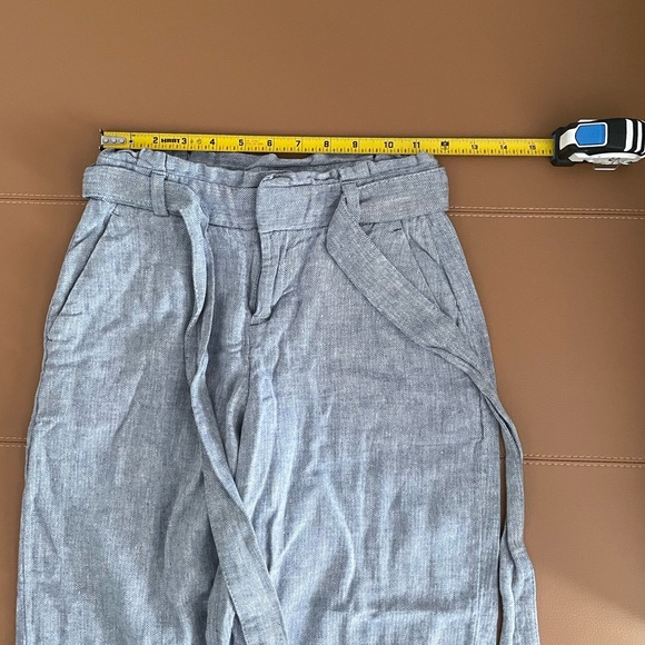 Banana Republic Blake Crop Blue Mid Rise Wide Leg Pants. - Picture 9 of 9